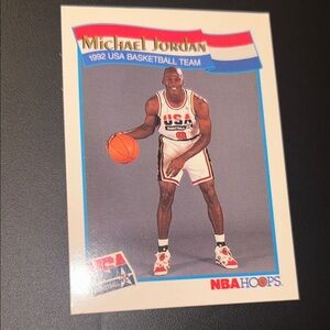 Michael Jordan 1992 USA Basketball Card NBA HOOPS